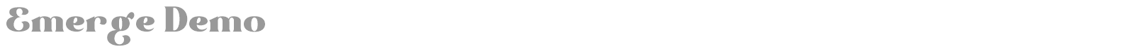 Emerge font preview